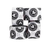 Goat Tape Scary Sticky Premium Athletic Tape, Weightlifting Tape, Thumb Tape for Hook Grip, Sticks with You Through the Toughest Fitness Workouts and Lifts, White/Black, 4 Rolls