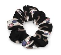 Goat U.S.A Flag Fashion Hair Bands Scrunchies for Women Soft Elastic Hair Ties Accessories