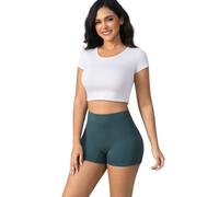 Goat Union Overnight Period Shorts for Women - 2" Absorbent Sleep Period Boyshorts Heavy Flow, Trekking Green, L