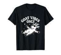 Goat Vibes Only Funny Relaxed Goat Yoga Meditation T-Shirt