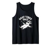 Goat Vibes Only Funny Relaxed Goat Yoga Meditation Tank Top