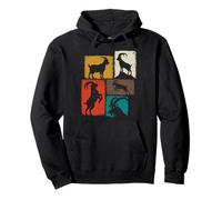 Goat Vintage Collage Goat Pullover Hoodie