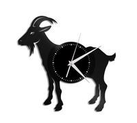 Goat Vinyl Wall Clock Record Famous Animal Gift Home and Office Decoration Vintage Design Office Bar Room Home Decor