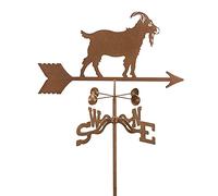 Goat Weather Vane Weathercock Wind Direction Indicator Weathervane Measuring Tools Stainless Steel with Coating for Garden Patio Yard Ornament