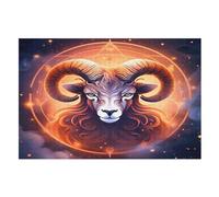 Goat Wooden Puzzles Jigsaw Puzzle 1000 Pieces for Adults Creative Difficult Challenging Game （75×50cm）