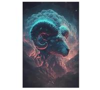 Goat Wooden Puzzles Jigsaw Puzzle 1000 Pieces for Adults Creative Difficult Challenging Game 78×53cm