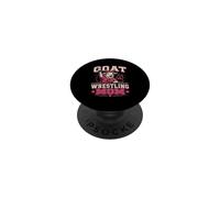 Goat Wrestling Mom Number One Supporter Mat PopSockets Adhesive PopGrip