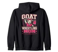 Goat Wrestling Mom Proud Fierce Unstoppable Zip Hoodie