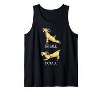Goat Yoga Inhale Exhale Funny Stretching Goat Yogi Humor Tank Top
