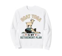 Goat Yoga Is My Retirement Plan Funny Goat Lover Sweatshirt