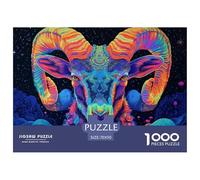 Goat1000Pieces JigsawPuzzleAnimal ForAdult Colourful Brainteasing Age12+byth Challenging The Impossible Difficult Game Uncover The Puzzle 70x50cm/1000pcs