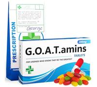 GOATamins Sweets - Funny Thank You Gift, Proud of You Present, Motivational GOAT Trophy Cup for Men & Women - Appreciation Gifts for Legends, Best Mum & Dad - Xmas Secret Santa Gag Stocking Filler