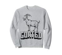 GOATED Greatest Funny Goat Graphic Sweatshirt