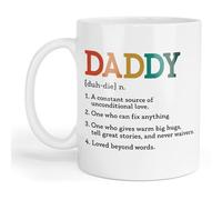 GOATINTHECOAT Daddy Definition Ceramic Mug, 325ml, White, Dishwasher Safe, Modern Design