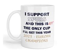 GOATINTHECOAT North London Football Spurs Supporter Mug - Funny Europa-Inspired 2025 Fan Design - White Ceramic Cup