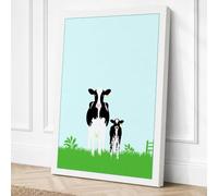 Goats in the Pasture Canvas Wall Art Print 18x12 Inch