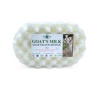 Goats Milk Soap Sponge, 100g, Dual-Textured, Long-Lasting by Elegance Natural Skin Care