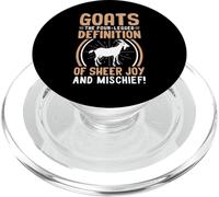 Goats The Four Legged Definition Of Sheer Joy And Mischief PopSockets PopGrip for MagSafe