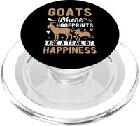 Goats Where Hoofprints Are A Trail Of Happiness PopSockets PopGrip for MagSafe
