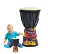 Goatskin African Handmade Percussion, Portable Traditional Bongo Drum, Professional Quality Sound Instrument, Vintage Goat Skin Hand Drum for New Year Music Parties