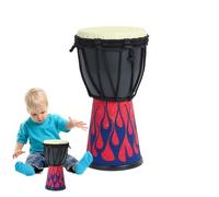 Goatskin African Handmade Percussion, Portable Traditional Bongo Drum, Professional Quality Sound Instrument, Vintage Goat Skin Hand Drum for New Year Music Parties