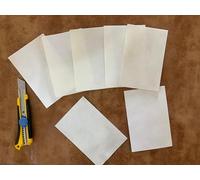 Goatskin Parchment Real Vellum Sheets Leather Premium Sheet Manuscripts Vellum Artists Parchment Leather Premium Sheet Goat Vellum Finish Vintage Calligraphy Painting (2× 2* Inch)