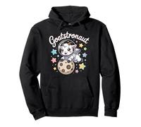 Goatstronaut Cute Goat Astronaut Over the Moon Pullover Hoodie