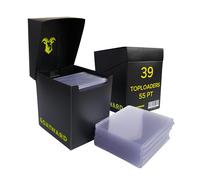 GoatWard Toploaders 55PT + Deck Box Black - Pack 39 Toplaoders for Prizm or Chrome Trading Cards for Football, Basketball or Other Sports - Protect and Store Your Sports Cards