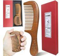 Goaycer Wooden Wide Tooth Comb, Birthing Labour Comb, 100% Natural Handmade Eco-Friendly Hair Comb
