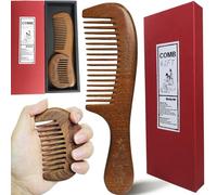 Goaycer Wooden Wide Tooth Comb, Birthing Labour Comb, 100% Natural Handmade Eco-Friendly Pocket Small Hair Comb