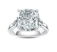 Gobaalele 3ct 7ct Cubic Zirconia 5A Simulated Diamond Cushion Cut Emerald Cut Asscher Cut Heart Cubic Zirconia Anniversary Promise Wedding Rings, Gemstone, Cubic Zirconia