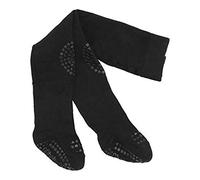 GoBabyGo Original Non-Slip Baby Crawling Tights | Anti-Slip Crawling Support for Active Children | Cottonstretch | 6-12m (74-80cm) | Black