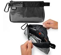 GOBAGS Production Zipper Bags - Electronics & Camera Accessories Bag - Cable Organizer, Gear Accessory Pouch, Travel Camera Essentials (Small, Black)