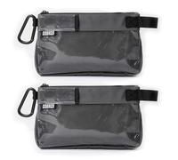 GOBAGS Production Zipper Bags - Electronics & Camera Accessories Bag - Cable Organizer, Gear Accessory Pouch, Travel Camera Essentials (Small, Gray, 2 Pack)