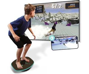 GoBalance Play & Sport - Premium Interactive Wooden Balance Board with Smart Bluetooth Sensor & Free App. 12 Fun Games, Core Sports Training, and Full-Body Workouts. Perfect for the Entire Family