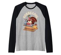 Gobbegool Turkey Enthusiasts Fun Fall Humor Raglan Baseball Tee