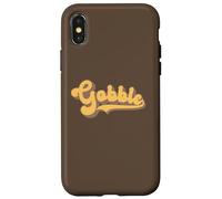 Gobble - Thanksgiving Turkey Day Case for iPhone X/XS