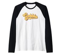 Gobble - Thanksgiving Turkey Day Raglan Baseball Tee