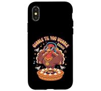 Gobble Til You Wobble Remix Thanksgiving Turkey DJ Music Case for iPhone X/XS