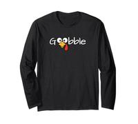 Gobble Till You Wobble Cool Turkey Thanksgiving Long Sleeve T-Shirt