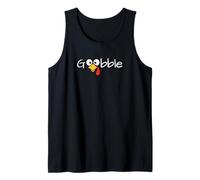 Gobble Till You Wobble Cool Turkey Thanksgiving Tank Top