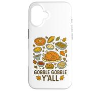 Gobble Y’all Funny Southern Thanksgiving Feast Graphic Case for iPhone 16