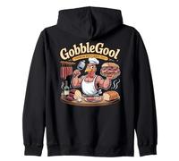 GobbleGool The Deli Don Funny Italian Turkey Chef Zip Hoodie