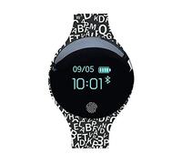 Gobck Watch Alarm Clock Watch Female Students Sports Waterproof Bracelet Girl Junior High School Night Light Children's Trend Electronic Watch Male Girl Powder (Waterproof)