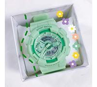 Gobck Watch Matcha Green Watch Schoolgirl Wind Net Hongsen is A Unicorn Korean Version of The Minimalist Girl Hearthara E-Watch Guangu Matcha Green (Hand Rope, Box and Battery)