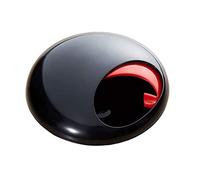 GOBEAM A5 Plastic Ashtray Pebble Shape Ash Holder Case Black Red Desktop Cigar Ashtray Tabletop Cigarette Ashtray for Home Office Decor