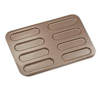 Gobel 8-Hole Non-Stick Éclair & Choux Tray 20-31 cm - Fluted Baking Sheet