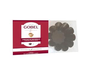 Gobel Box of 6 Perforated 271641 Fluted Brioche Base Non-Stick | Made in France; PFAS free, easy release; golden and fluffy briochettes withstands 482°F