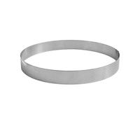 GOBEL - Perforated Pie Ring - Perforated Pastry Ring - Stainless Steel - Ø 20 cm - Height 3.5 cm - Professional Quality - Made in France
