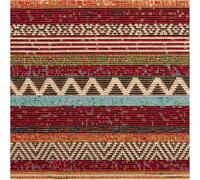Gobelin Decorative Fabric, Terrawave Stripes, Orange, Colourful, 1.50 m Width, Sold by the Metre, Ideal for Cushions, Blankets and Pillowcases (150 cm Width)